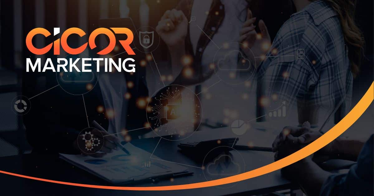 CICOR Marketing graphic titled Marketing Revolution by CICOR, featuring dynamic digital marketing icons and visual elements that illustrate transformative strategies, innovation in online promotion, and modern marketing techniques to help businesses grow.