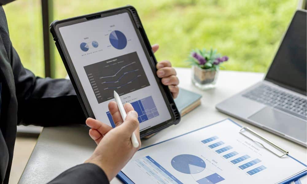 CICOR Marketing sales tools illustration showing a variety of digital tools and icons such as CRM, analytics dashboards, communication platforms, and strategy elements that represent how modern sales tools help businesses streamline processes, engage prospects, and close deals more effectively.